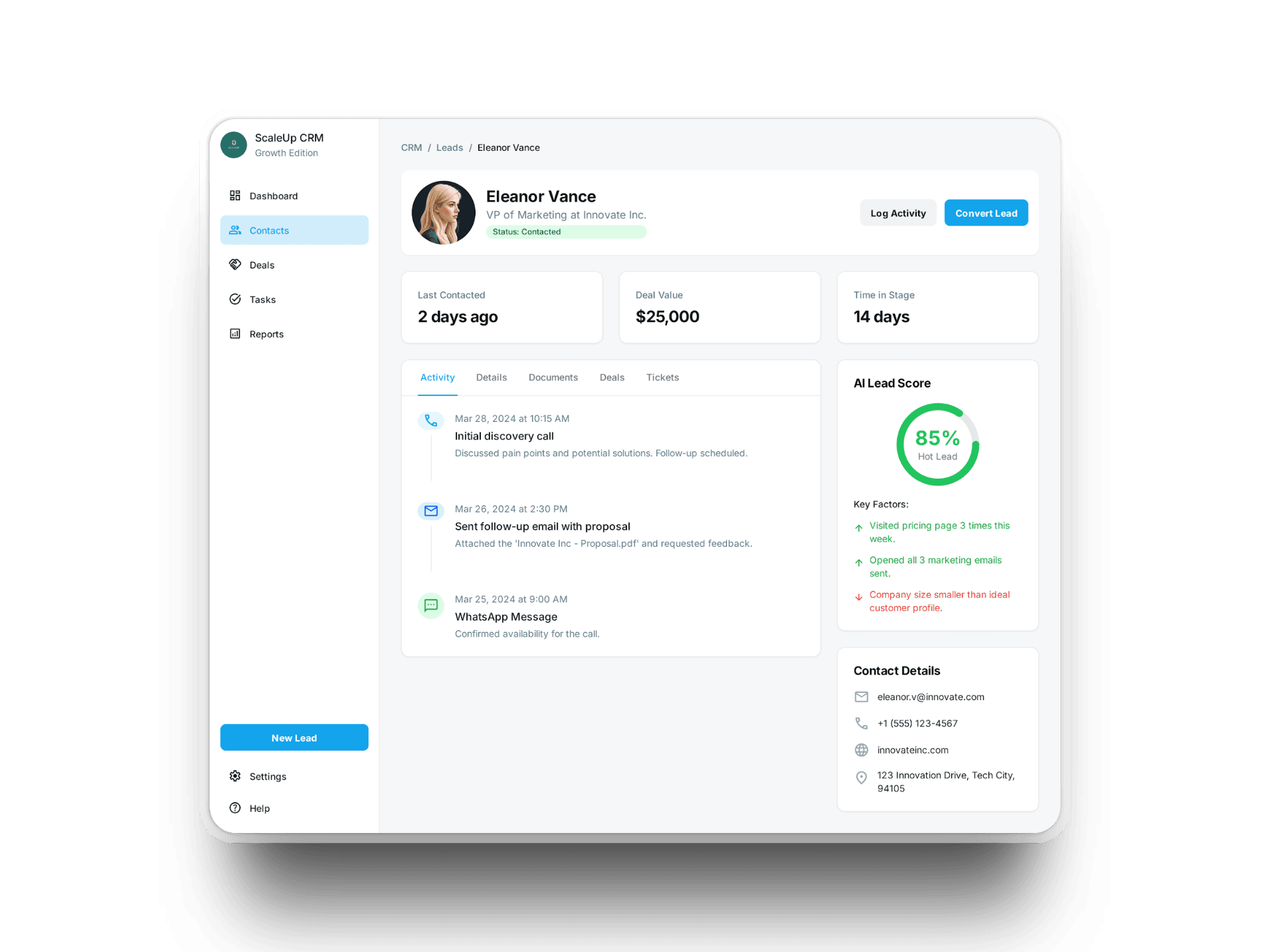 A Custom CRM with AI-Driven Intelligence